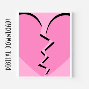 Pink Art, Modern Wall Art Print, Instant Download, Digital Prints, Gifts For Her