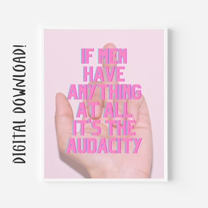 Middle Finger Art | Feminist Art | Printable Quotes | Feminist Poster | Printable Wall Art | Gift for Her | Quote Print | Feminist Gifts