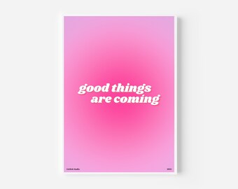 Divine Energy Trendy Spiritual Gallery Wall Poster Set, Digital Download Angel Energy Positive Manifesting Gradient Aura Wall Art Set