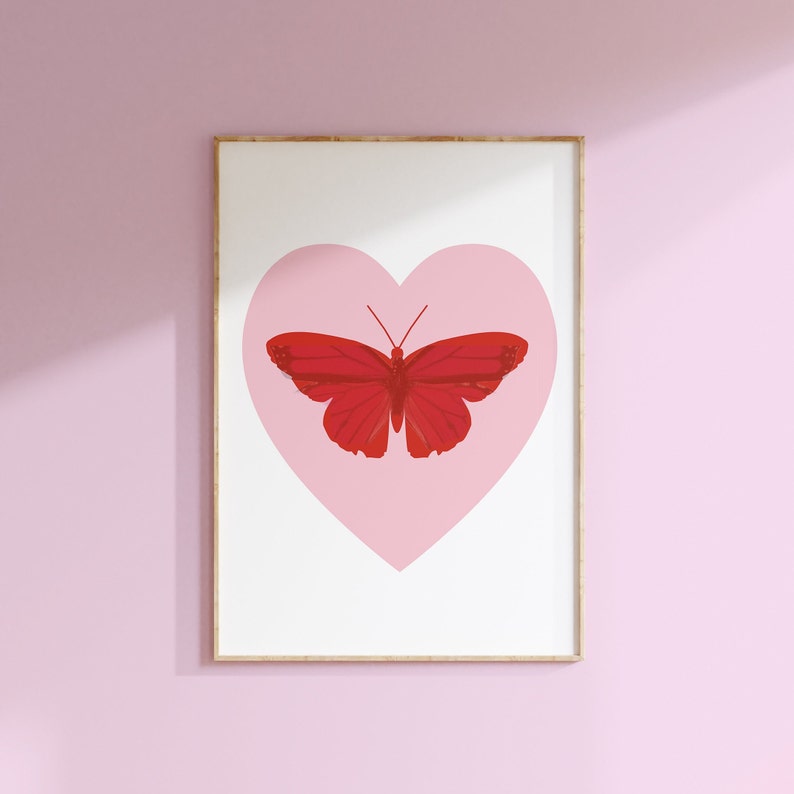 Butterfly Wall Art Set of 7 Butterfly Print Butterfly Art Etsy