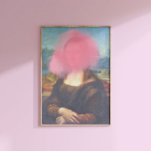Mona Lisa Digital Wall Art | Altered Art | Modern Renaissance | Vintage Poster | Download Printable