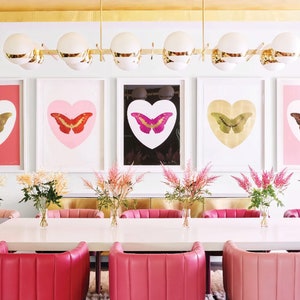 Butterfly Wall Art Set of 7, Butterfly Print, Butterfly Art Print, Butterfly Print Wall Art, Butterfly Art, Kylie Jenner Butterfly Print