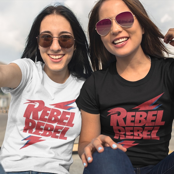 Rebel Rebel David Bowie Shirt, David Bowie Shirt, Bowie T-shirt, Rock Shirt, Geburtstag Shirts, Musik Lehrer Shirts, Papa Shirt, Mama Shirt