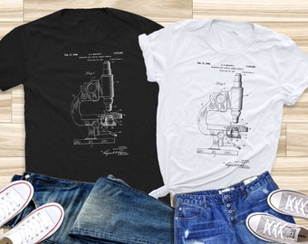 Microscope Patent Shirt, Microscope Patent, Microscope Shirt Science Shirt, Birthday Shirt, Meme Shirt, Teacher Shirt, Mama Shirt, Dad Shirt