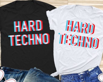 Chemise techno rigide, chemise musique techno, T-shirt techno, chemise musique, tenue rave, chemises d'anniversaire, chemises de professeur de musique, chemise papa, chemise maman