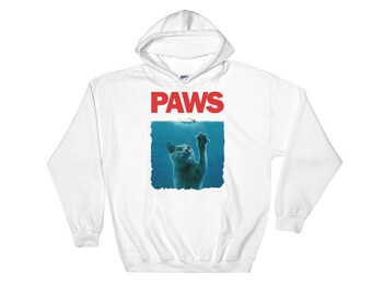 Cat Paw Kitten Meow Cool Hipster Fun Men Women Unisex Top Sweatshirt Hoodie 742