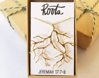 Christian jewelry for women, Roots, Christian necklaces for women, Christian gifts for women, tree necklace, rooted in faith, tree charm
