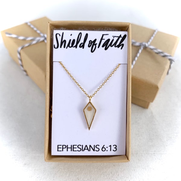 Shield of Faith,Christian gifts,Mustard Seed Necklace,Christian necklaces,Mother’s Day gifts,graduation gifts,christian jewelry,armor of God