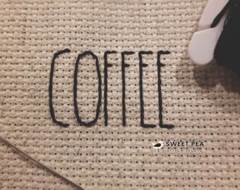 FONT - INSTANT DOWNLOAD - Skinny Inspired Cross-Stitch