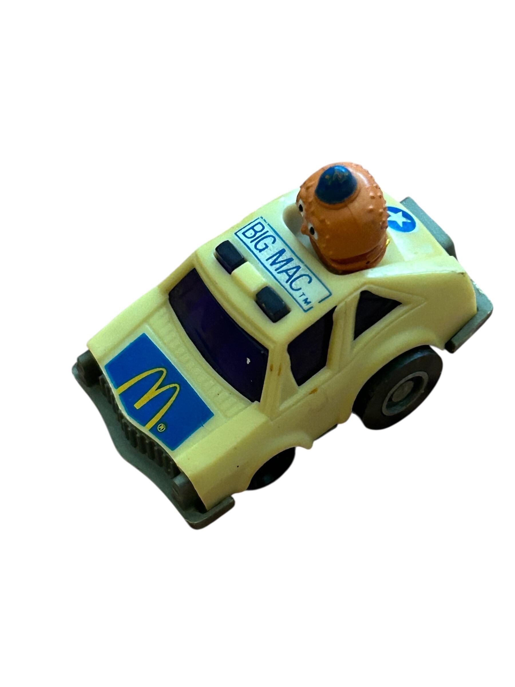 Big Mac, Vtg. 1984 McDonald’s Happy Meal BIG MAC Pull Back Mini Police Car Toy