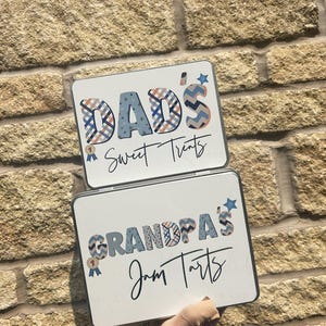 Personalised Novelty Metal Tin|Custom Text|Bits & Bobs Garage Tin|Birthday Christmas Fathers Day|Biscuit Sweet Tin|Gift Dad Grandad Uncle