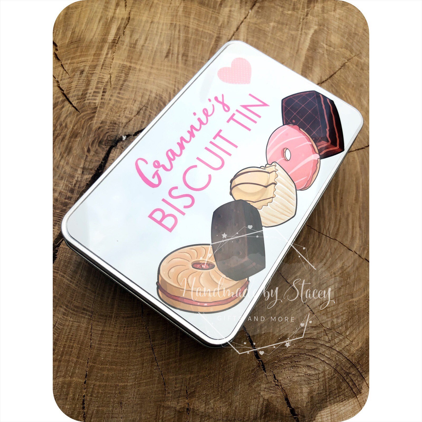 Personalised Biscuit Tin Gift Idea for Etsy