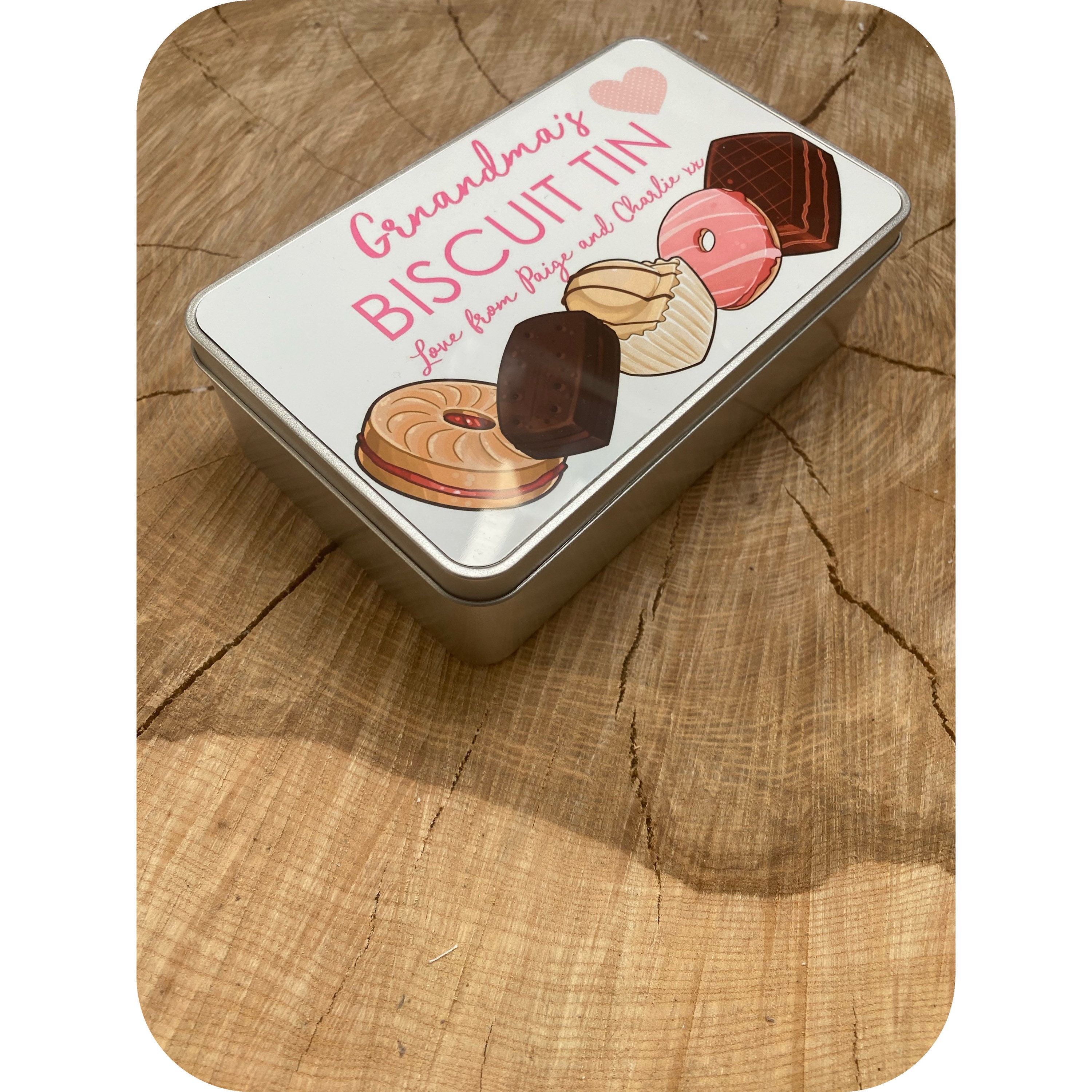 Personalised Biscuit Tin Gift Idea for Etsy