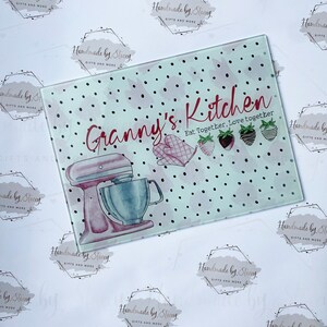 Personalized Glass Chopping Board | Kitchen Decor Gift