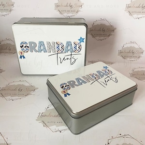 Personalised Novelty Metal Tin|Custom Text|Bits & Bobs Garage Tin|Birthday Christmas Fathers Day|Biscuit Sweet Tin|Gift Dad Grandad Uncle
