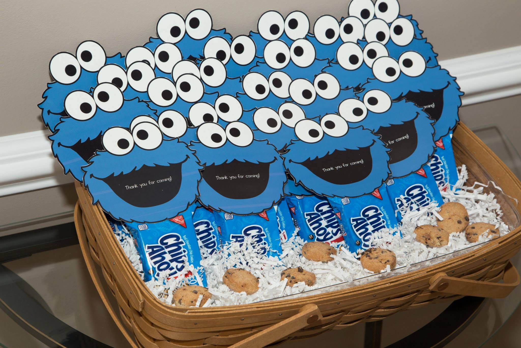 Cookie Monster Favor Tags Cookie Monster Favor tags Blue Etsy