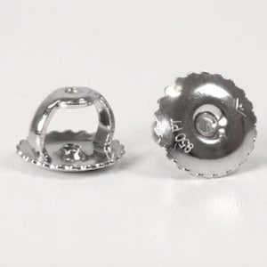 Platinum Replacement Earrings Screw Backs  Single or Pair Platinum 950 Light or Heavy Post