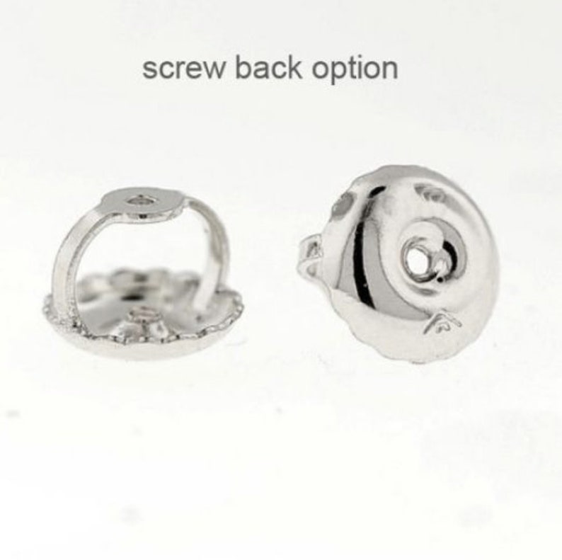 1 TCW Brilliant Round Stud Earrings White Yellow Gold 14k \u00a0Fancy Earrings Created