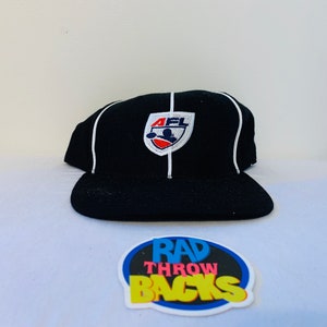 Vintage 1990s AFL Black Pinstripe Richardson Hat, Fitted Size 7 1/2