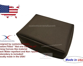 Custom dust cover Black Canvas fits Sony Pioneer Numark Technics Thorens Audio Technica Marantz Turntable