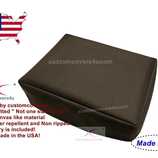 Custom dust cover Black Canvas fits Sony Pioneer Numark Technics Thorens Audio Technica Marantz Turntable