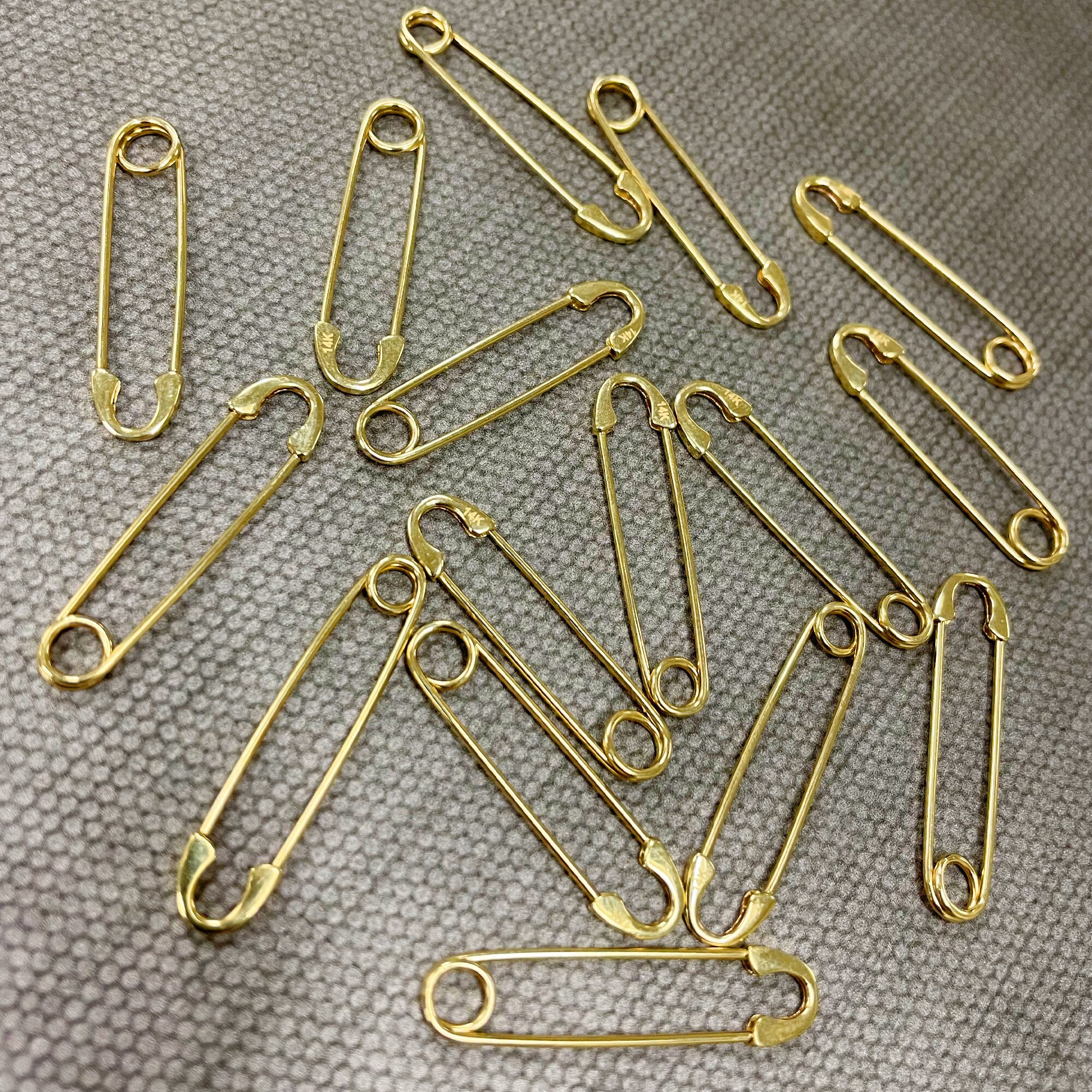 Gold Safety Pins Size 2 - 1.5 Inch 144 Pieces Premium Quality