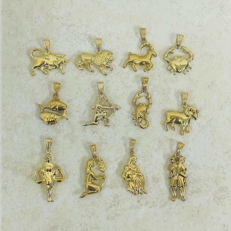 14k Yellow Gold 3-D Aries Zodiac Charm 14k Yellow Gold 3-D Aries Zodiac Charm
