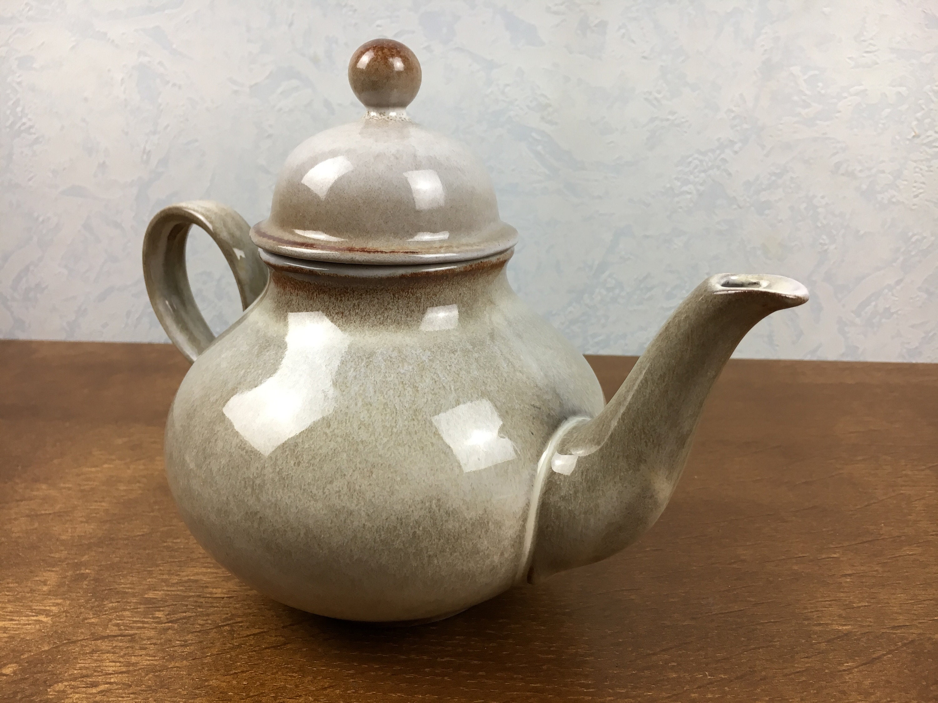 Mid Century Modern Ceramic Teapot 1L West Germany Vintage Etsy