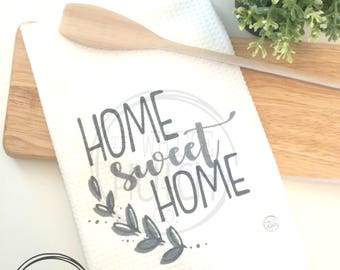 Home sweet home kitchen, farm sweet farm, Home Kitchen Towel,  Dish Towel, Home Sweet Home Tea Towel, Kitchen Towel, Rustic Kitchen, Vintage