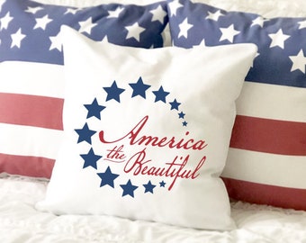 Patriotic 4th of July porch decor is some of my favorite home decor to shop for! Etsy is an especially great spot to find unique decor finds--and that includes patriotic porch decor. These outdoor pillows would add such a nice pop of color. 