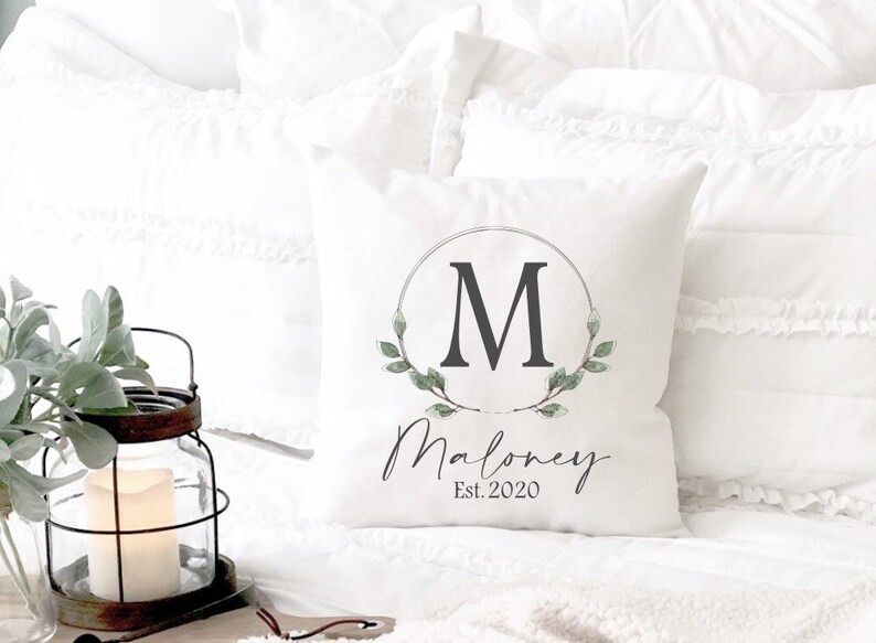 Last Name Pillow Wedding Pillow Family Name Pillow Etsy