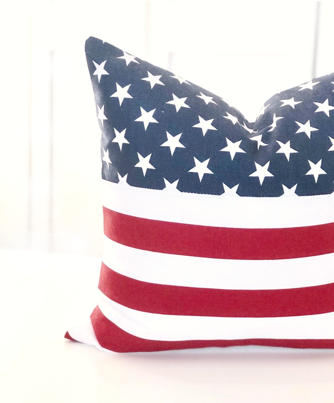 4th of July Pillow, American Flag Pillow Cover, Farmhouse Pillow