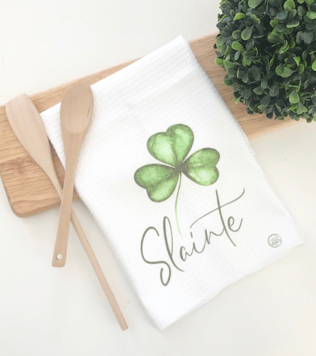 Slainte, Irish Blessing Tea Towel, Irish Cheers, St Patrick's Day Tea