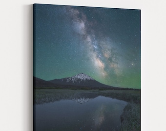 Mt Bachelor Milky Way Photo | Wall Art | Pacific Northwest Photography | Print, Metal, Canvas | Home Decor | Nature, Bend Oregon