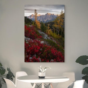 North Cascades, Washington Fall Colors Photo | Print, Metal, Canvas | Wall Art | Pacific Northwest Photography | Home Decor | Nature, Larch