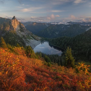 Cascade Mountains Fall Colors Canvas | Wall Art | Pacific Northwest Photography | Photo Print | Home Decor | Nature, Autumn