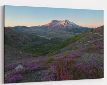 Mt St Helens Sonnenaufgang Foto | Druck, Metall, Leinwand | Wandkunst | Pazifischer Nordwesten Fotografie | Wohnkultur | Natur, Washington Fotografie