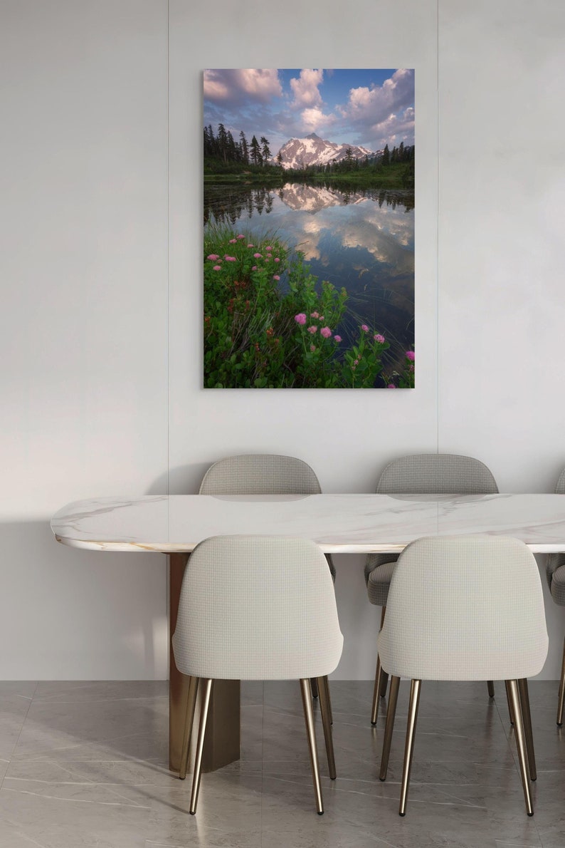 Mt Shuksan Reflection Print | Pacific Northwest Landscape Wall Art image 2
