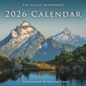 Calendario da parete 2026, fotografia paesaggistica del Pacifico nord-occidentale