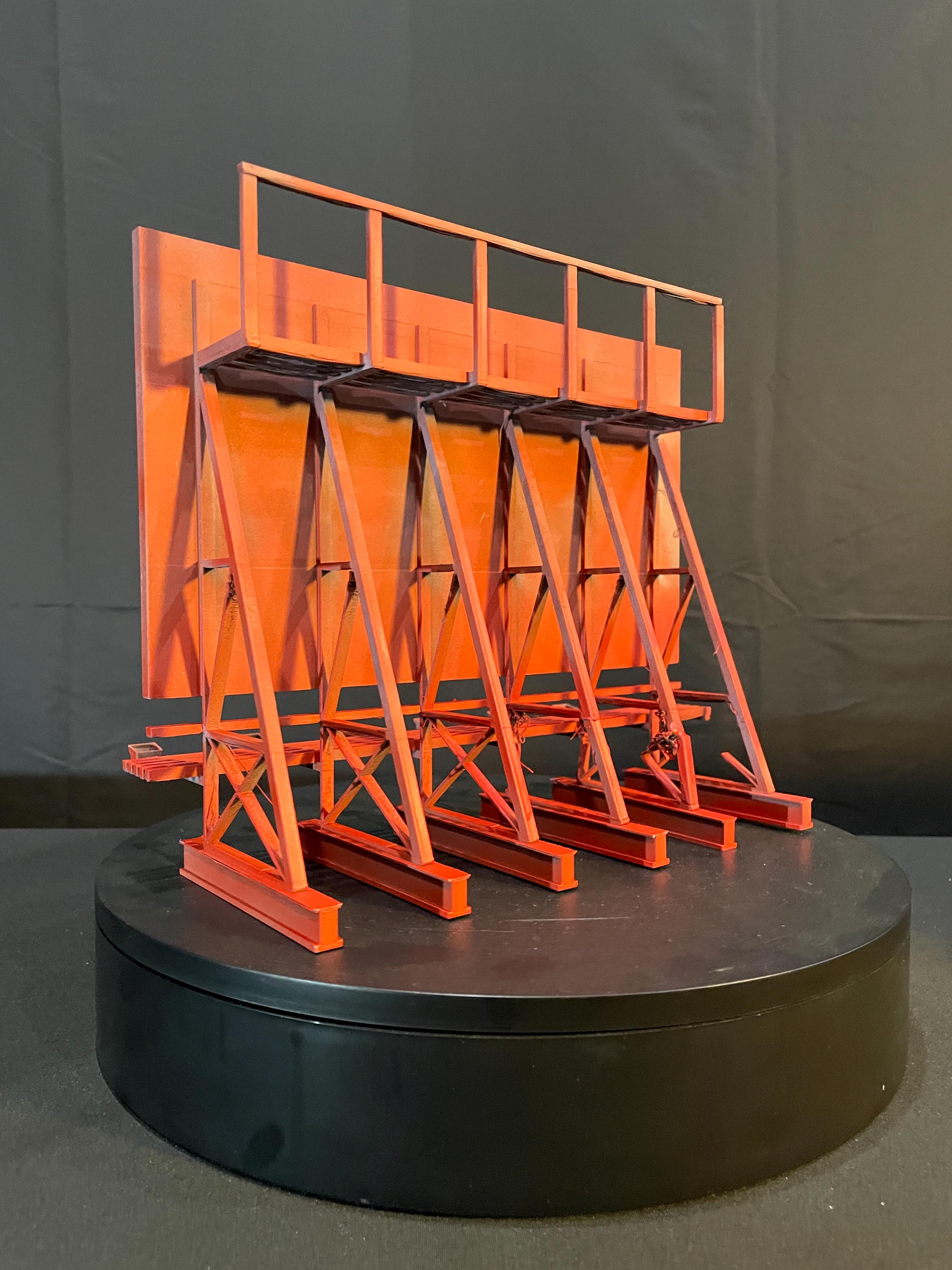 1:12 Scale Rooftop Billboard Diorama – Perfect for Action Figure