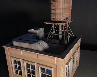 1/12 Large NYC Building Diorama for Action Figures | Miniature Cityscape Model, Detailed Playset & Collector’s Item