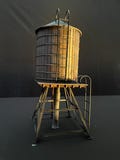 Water Tower - 1/12th Scale NYC Roof Model, Dollhouse Accessory, Miniature Decor, Urban Elements, Collectible, Ideal Gift