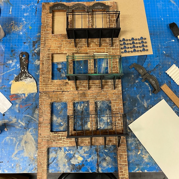 Laser Cut Miniature Buildings Etsy