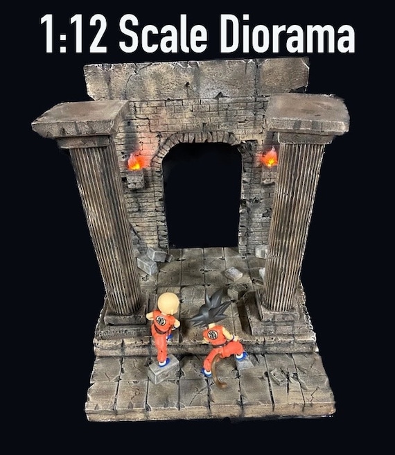 Temple Ruins Diorama - 1/12 - Handmade Diorama for Action Figures