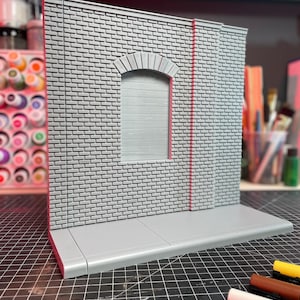 Diorama ekspozycyjna do figurek akcji, modułowe ekspozytory ścienne zaprojektowane do personalizacji i fotografowania, idealny prezent dla kolekcjonerów