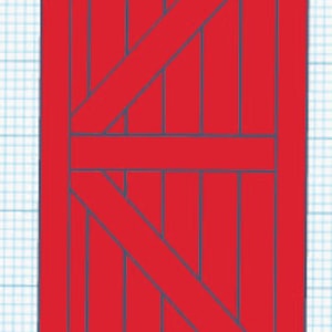 1/12th Scale Barn Door - Digital STL for Diorama | Printable