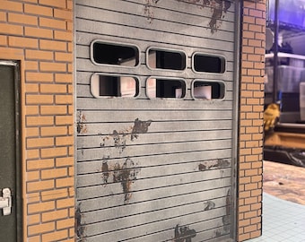 3d Printed XL Rollup Warehouse Door - Raw Unpainted