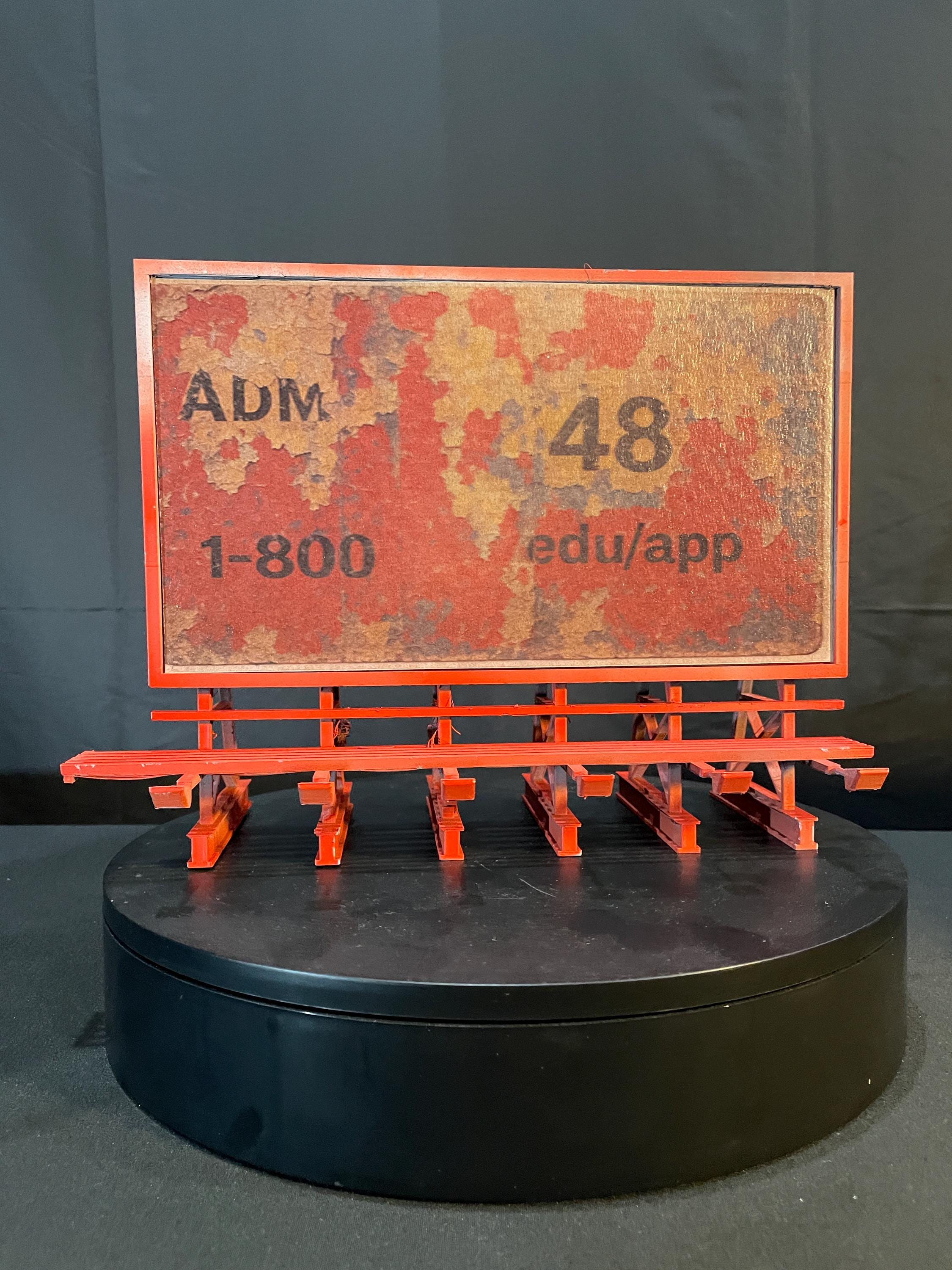 1:12 Scale Rooftop Billboard Diorama – Perfect for Action Figure