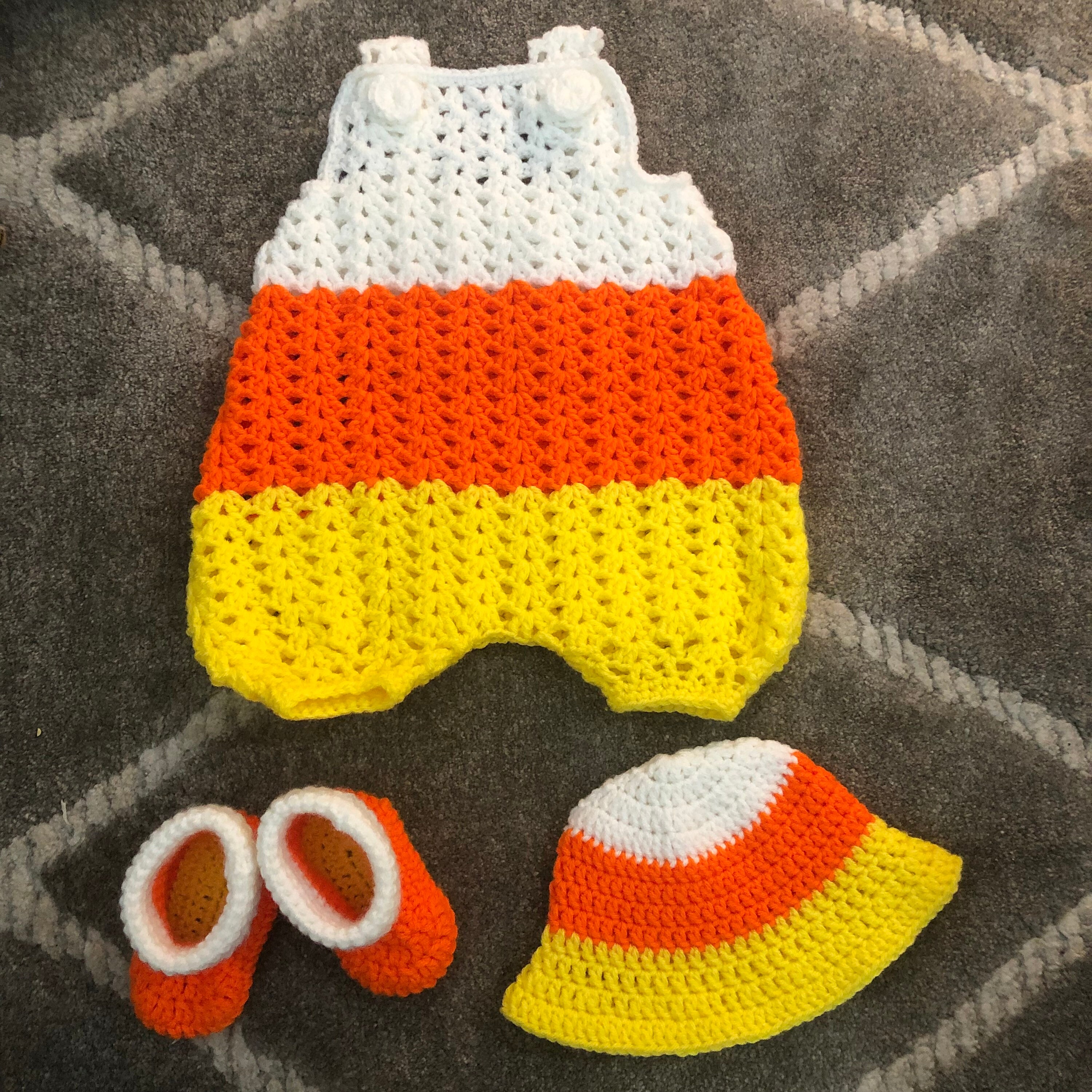 Candy Corn Clothing Set Etsy