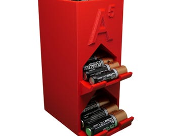 AA and AAA Battery Dispenser for Storage